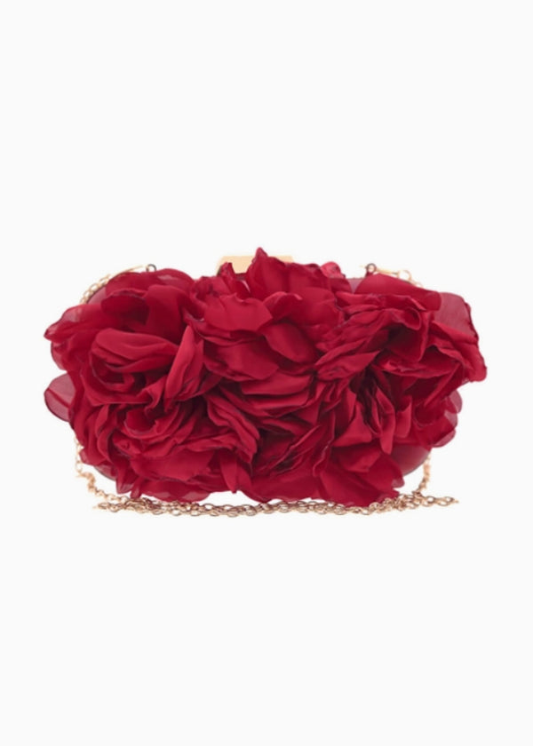 Pochette Clutch Rose Rosse