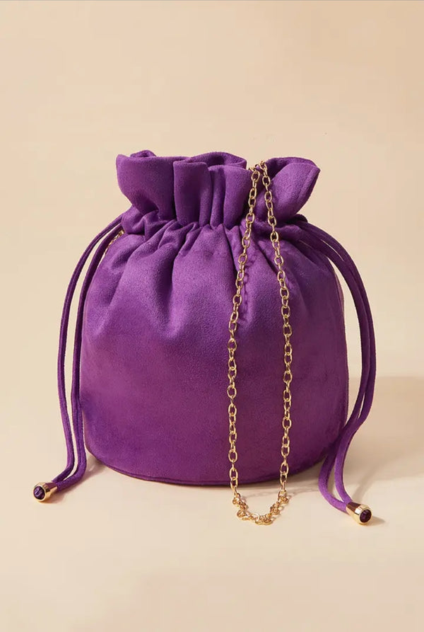 Pochette a sacchetto Viola