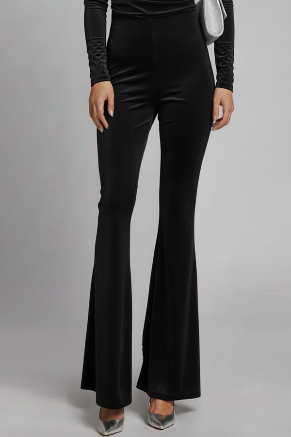 Pantalone a Zampa Star in Velluto