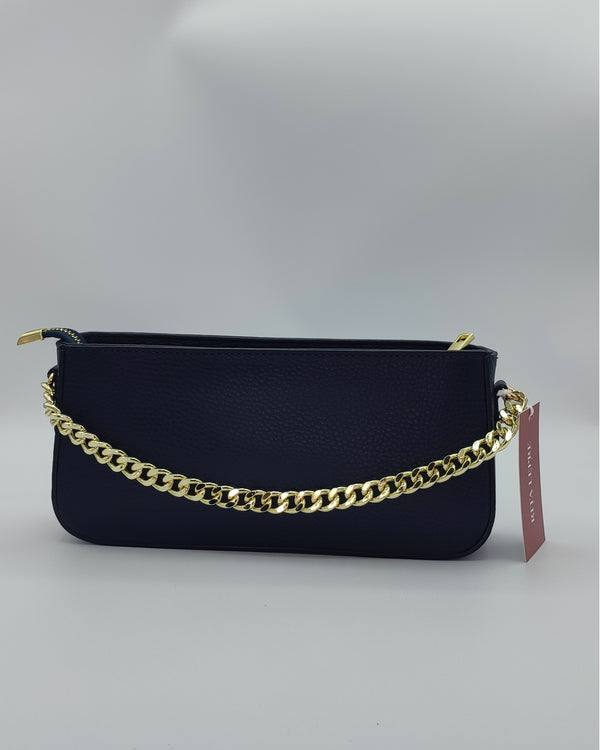 Pochette Baguette Blu notte